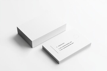 Business Card Mockup on Isolated Background created with Generative AI