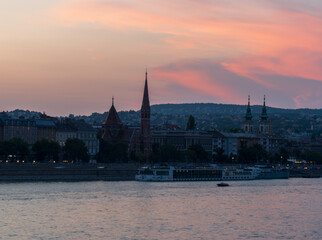 Budapest Skyline at Sunset