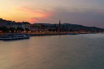 Obraz premium Budapest Skyline at Sunset