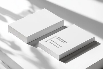 Business Card Mockup on Isolated Background created with Generative AI