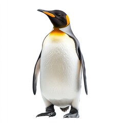 Fototapeta premium A photo of a standing penguin, isolate on white background