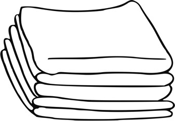 Home cleaning hygiene household work detailed doodle outline. Perfect for wallpaper, template, banner, wall decor . Vector illustration