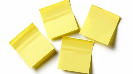 Fototapeta premium yellow sticker stuck on white and yellow background