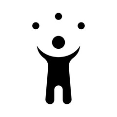 Juggling Balls Icon Design
