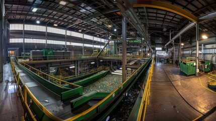 Obraz premium Industrial Recycling Plant
