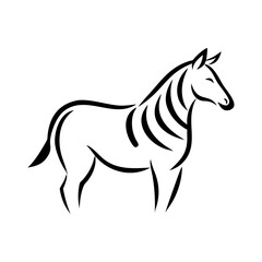 Zebra Vector Illustration - SVG, Cricut, Clipart, and T-shirt Graphics for Silhouette & Design Projects