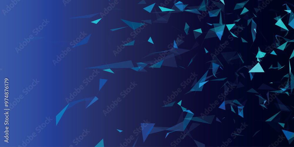 Aufkleber abstract background with connecting dots and lines. network connection structure. data technology an