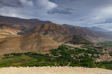 View from the top of the hill in Happy Valley. Ait Bougmez Valley.