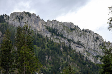 
view from the top of the mountain on a cloudy day