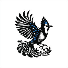 blue jay on a branch