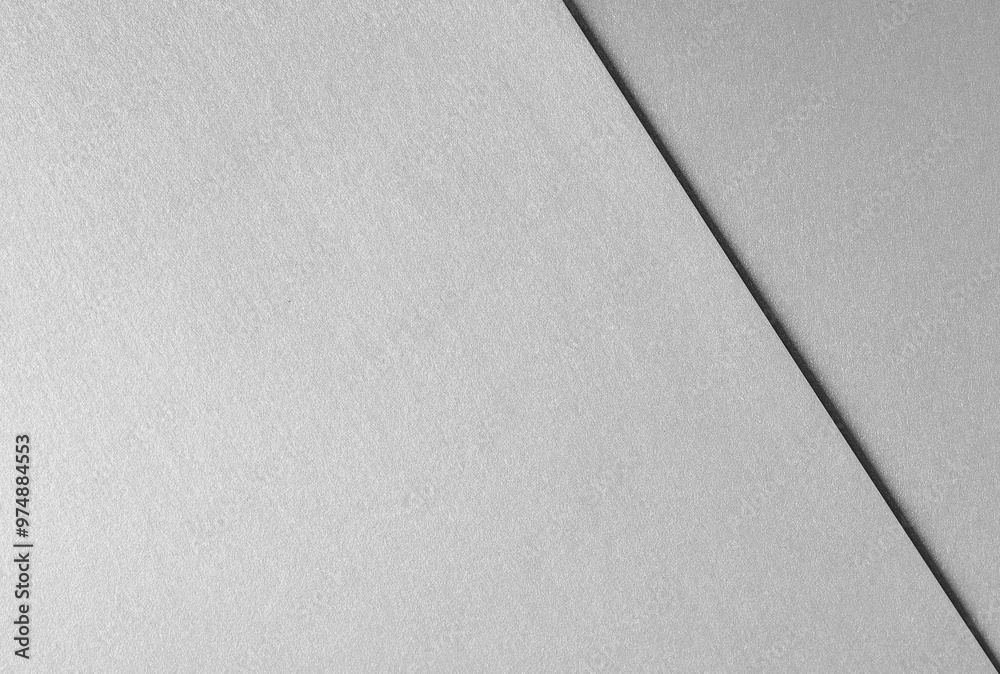 Aufkleber Gray silver metal paper texture background with minimalist abstract design Luxury structure with light shadow and modern layout Elegant gradient effect, rich surface, and clear
