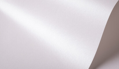 Pink and white paper texture with curved design Elegant sheet with glossy fold, rich structure, and gradient effect Christmas overlay and modern reflection Fine details with