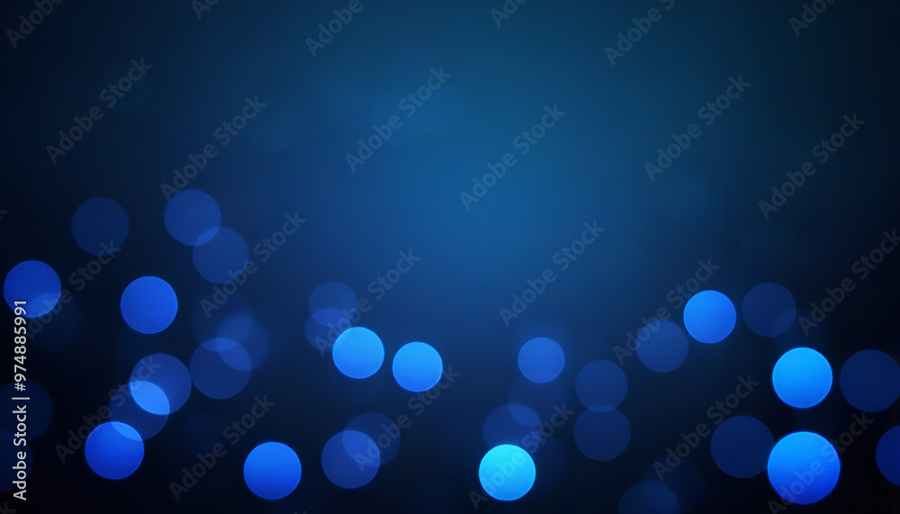 Wall mural blue color bokeh copy space background. generated by ai