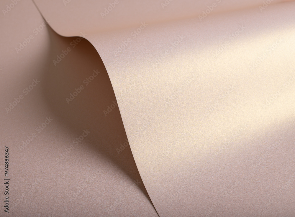 Poster Pink texture background with luxury design Rich pastel tone with curved and folded structure Shiny fabric and plastic overlay, glossy wavy effect Elegant, clean layout