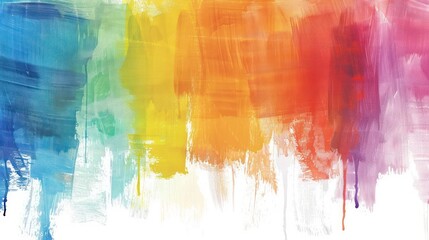 Fototapeta premium Abstract Rainbow Watercolor Painting