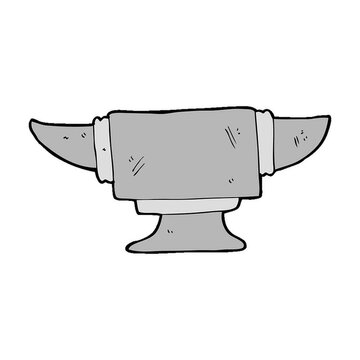 cartoon blacksmith anvil