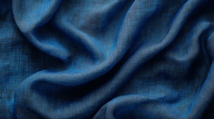 Close-up of blue fabric texture, highly detailed,