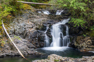 Naklejka premium Lower Falls Wallace Falls State Park Gold Bar, Washington