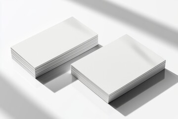 Business Card Mockup on Isolated Background created with Generative AI