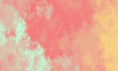 Abstract yellow, pink and green gradient background, pastel