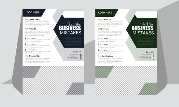 Business flyer design a4 size