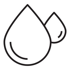 Droplet line icon
