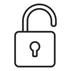 Unlock line icon