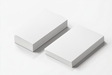 Naklejka premium Business Card Mockup on Isolated Background created with Generative AI