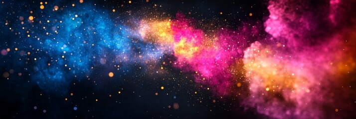 Fototapeta premium A vibrant abstract image of a cosmic color burst, symbolizing energy, creativity, passion, imagination, and the universe.