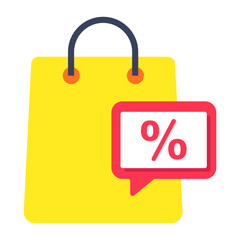 Trendy vector design of shopping sale 