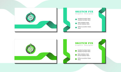 corporate business card vector illustration service for print