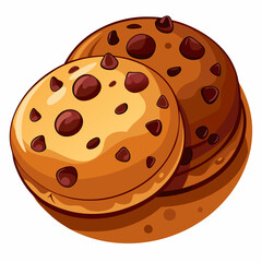 Fototapeta premium illustration of a cookie