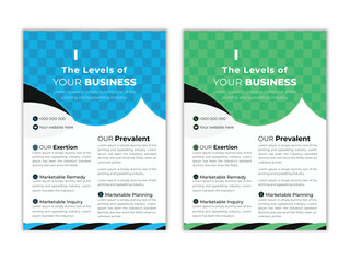 Business Flyer Template, new and modern layout, annual report, poster, flyer in A4