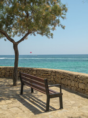 Am'Strand von Cala Millor auf Mallorca