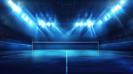 Volleyball Court Arena Field. AI generated illustration