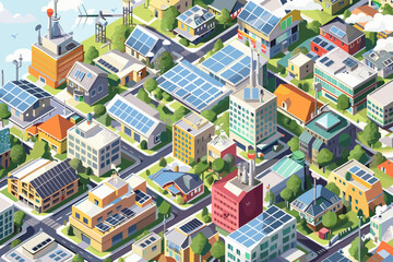 Renewable Energy Integration and Sustainable Power Consumption for Clean Cities