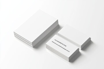 Business Card Mockup on Isolated Background created with Generative AI
