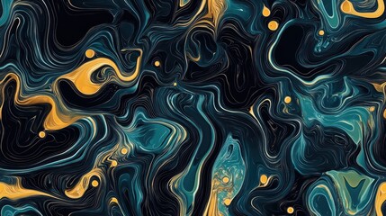 Obraz premium Seamless pattern abstract composition on a dark background