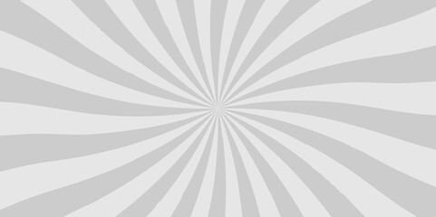 White and gray sunburst with rays advesitng, pop summer texture design.