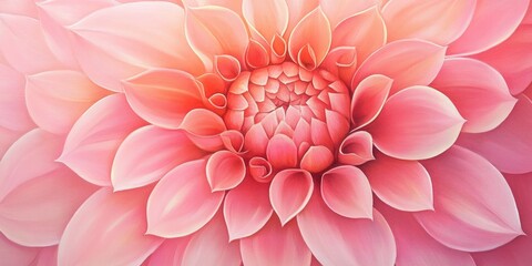 Fototapeta premium Close up oil painting of a pink flower with an emphasis on intricate details and vibrant colors