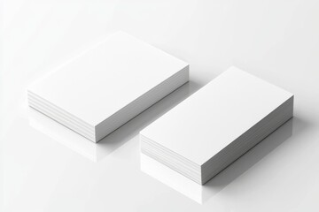 Fototapeta premium Business Card Mockup on Isolated Background created with Generative AI