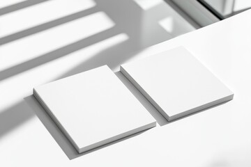 Business Card Mockup on Isolated Background created with Generative AI