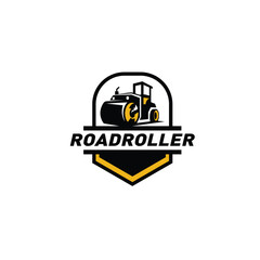 Asphalt paving contrucktor on the road