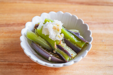 ナスのおひたし