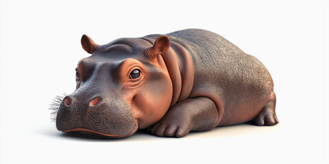 Cute Baby Hippo