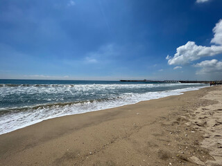beach in the morning