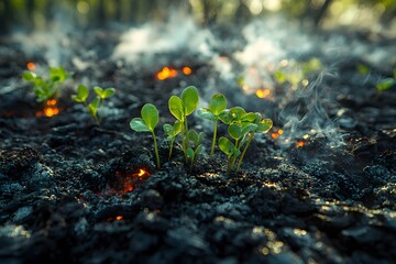 New life emerging from ashes: resilience and regrowth after wildfire