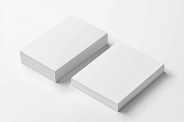 Fototapeta premium Business Card Mockup on Isolated Background created with Generative AI
