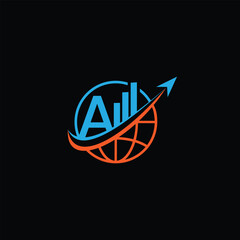 Vector World Globe And Financial Symbol With Letter A