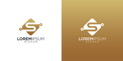 abstract s letter monogram logo vector design collection